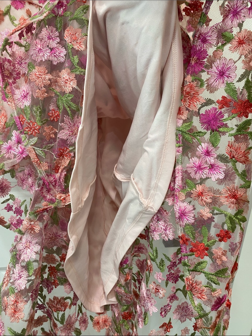 NWT Adrianna Papell Pink Multi Floral Halter Midi Dress size 10 - Picture 7 of 13